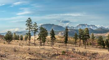 Panoramic landscape of the Cascade Chipita Park in Colorado, USA