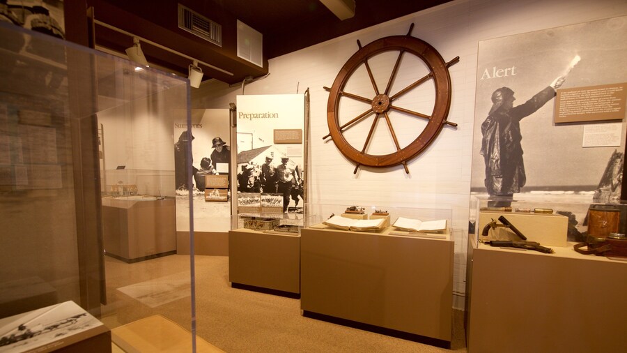 Old Coast Guard Station showing interior views
