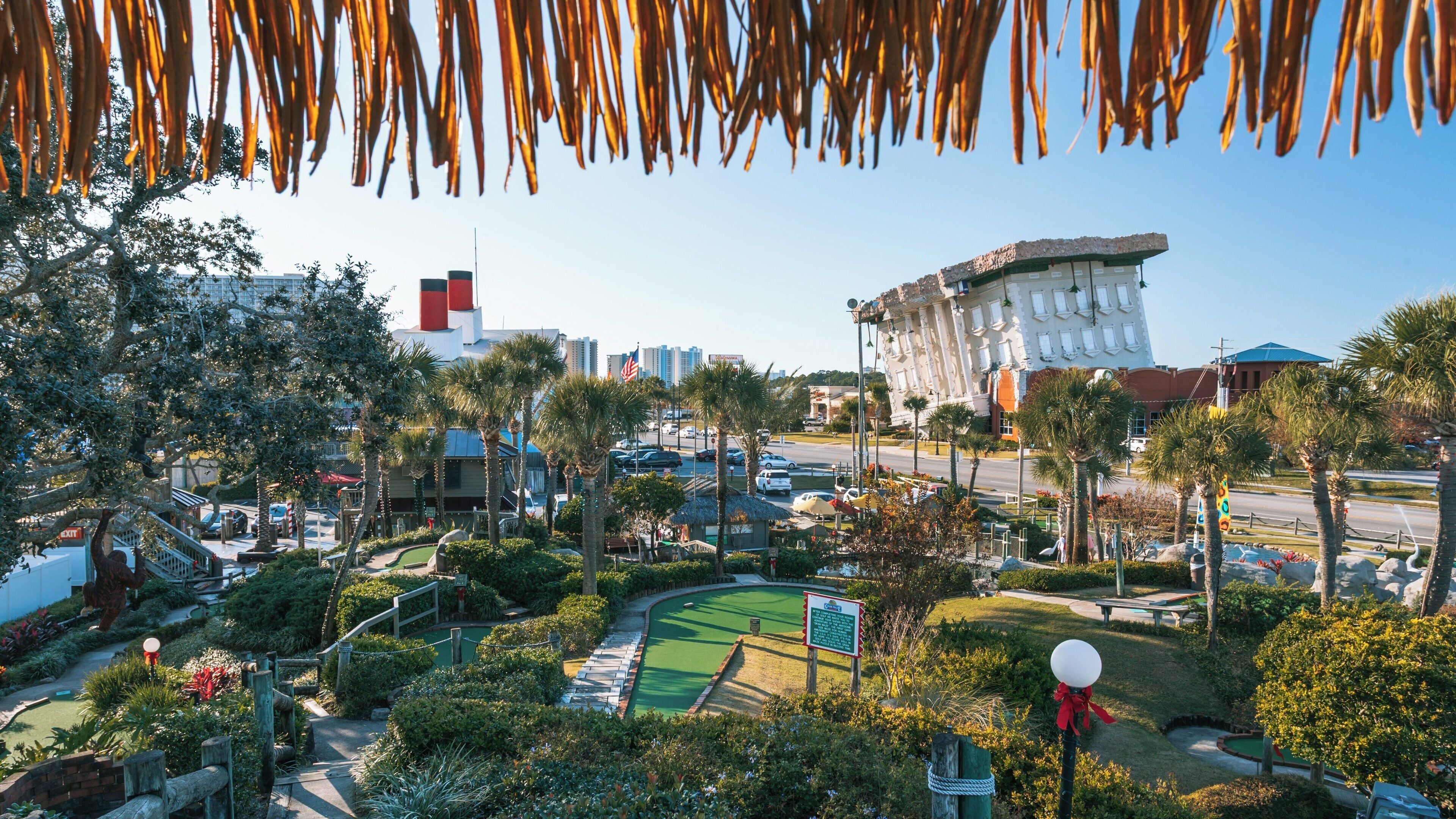 Family-friendly activities at Coconut Creek Family Fun Park in Panama City Beach, Florida on a sunny day