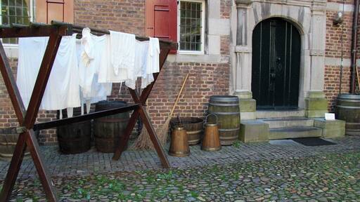 A beautiful restored Castle in and around a canal complete with organised Festivals with traditional costumes where the alleged fight mounted Knights of yesteryear fights.
http://www.kasteelhoensbroek.nl/en/