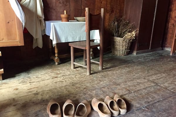 A 'gentlemen's room' at the reconstructed Habitation. This is one of the best reconstructions we have ever visited.