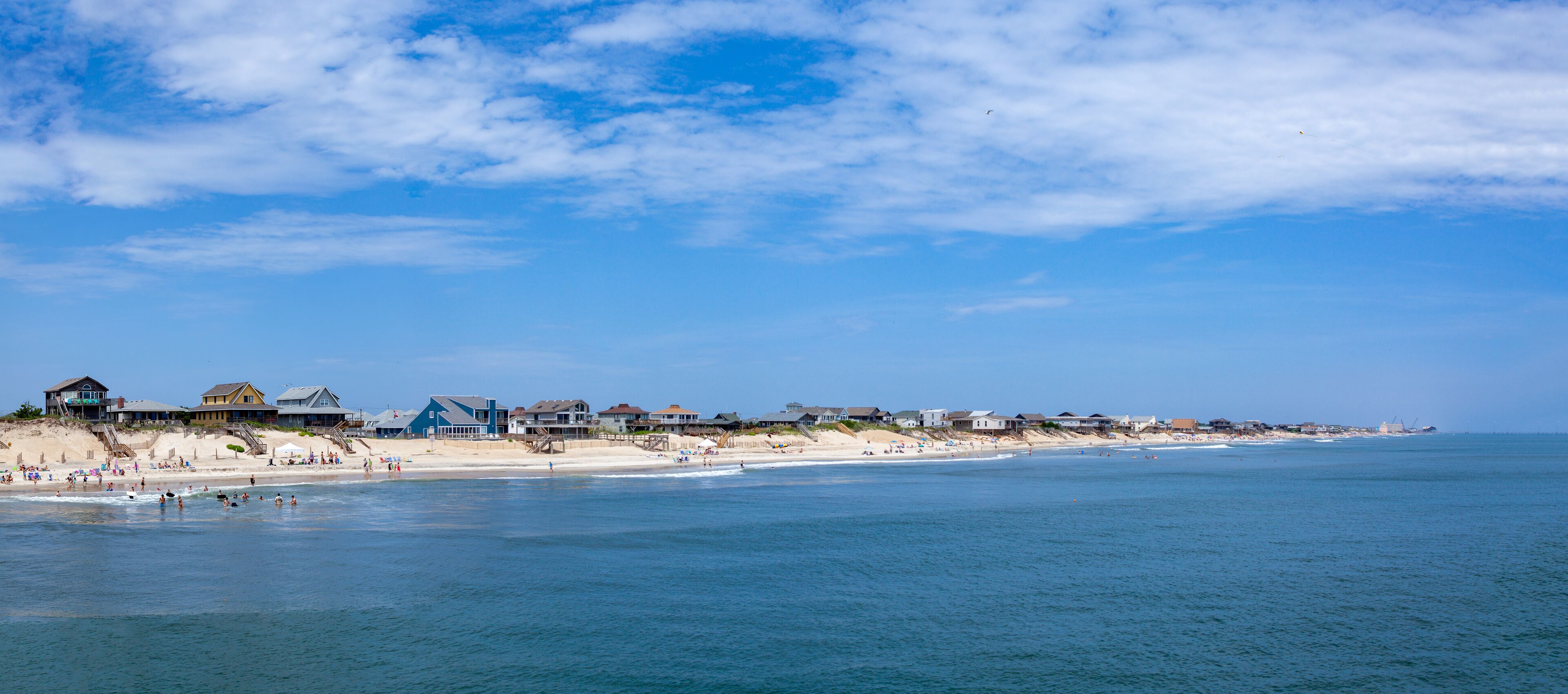 people enjoy bathing in Nags Head, USA.