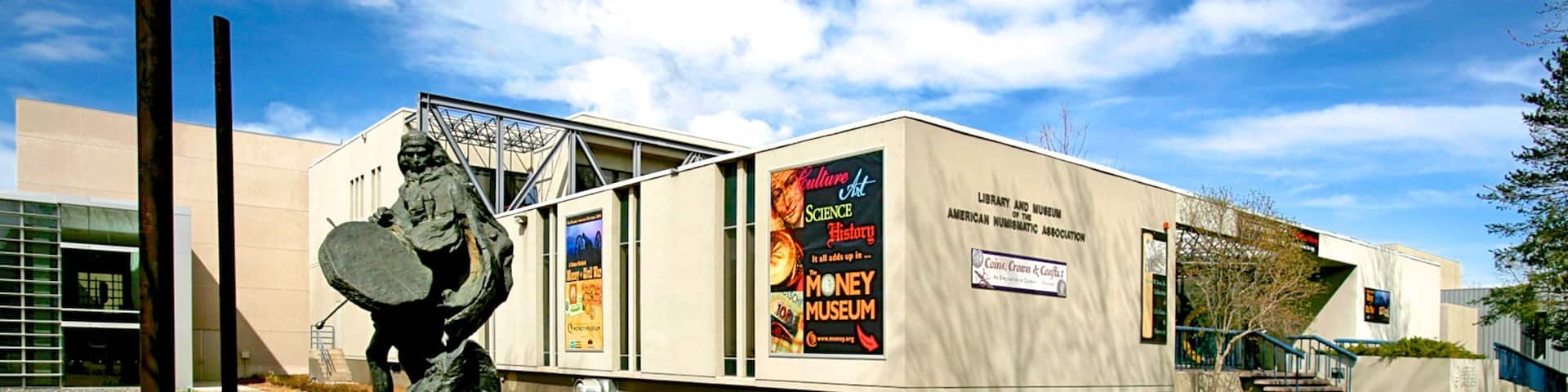 ANA Money Museum which includes a park and a statue or sculpture