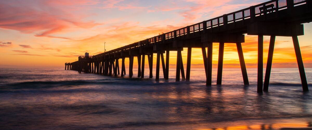 Florida featuring general coastal views and a sunset