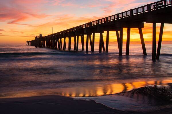 Florida featuring general coastal views and a sunset
