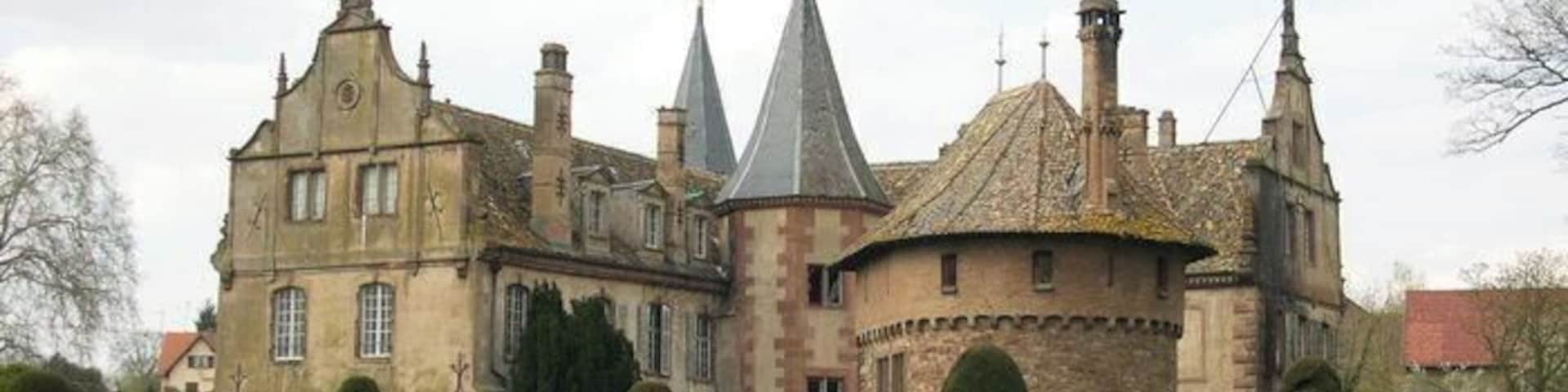 Osthoffen Castle Alsace France- Middle age castle