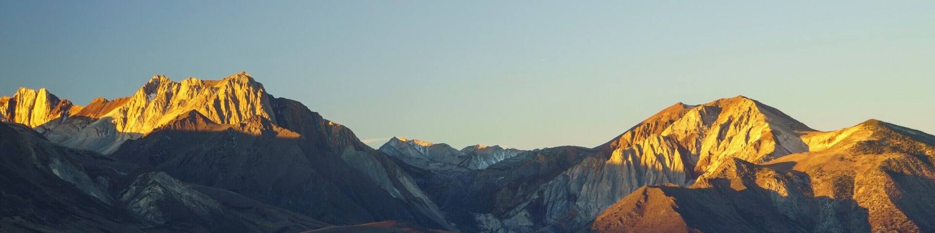 Early morning view of the Easter Sierra.