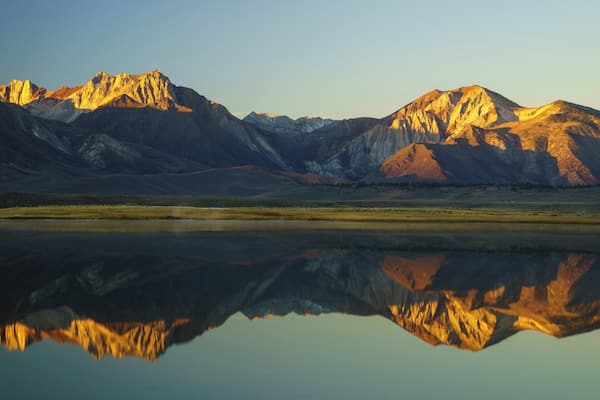 Early morning view of the Easter Sierra.