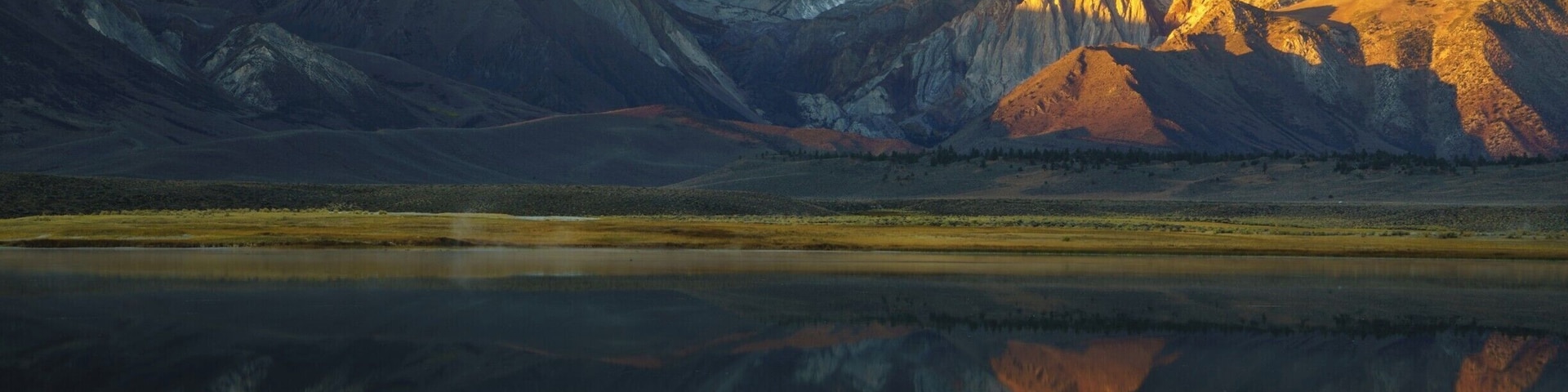 Early morning view of the Easter Sierra.