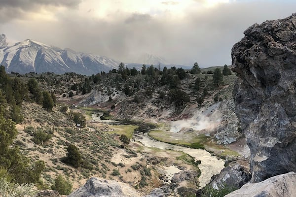 This is the most beautiful view that I ever seen!!!
You can sky/snowboard at the mountain and drive about 25 minutes from it to the hot springs and join a nice hot tub!