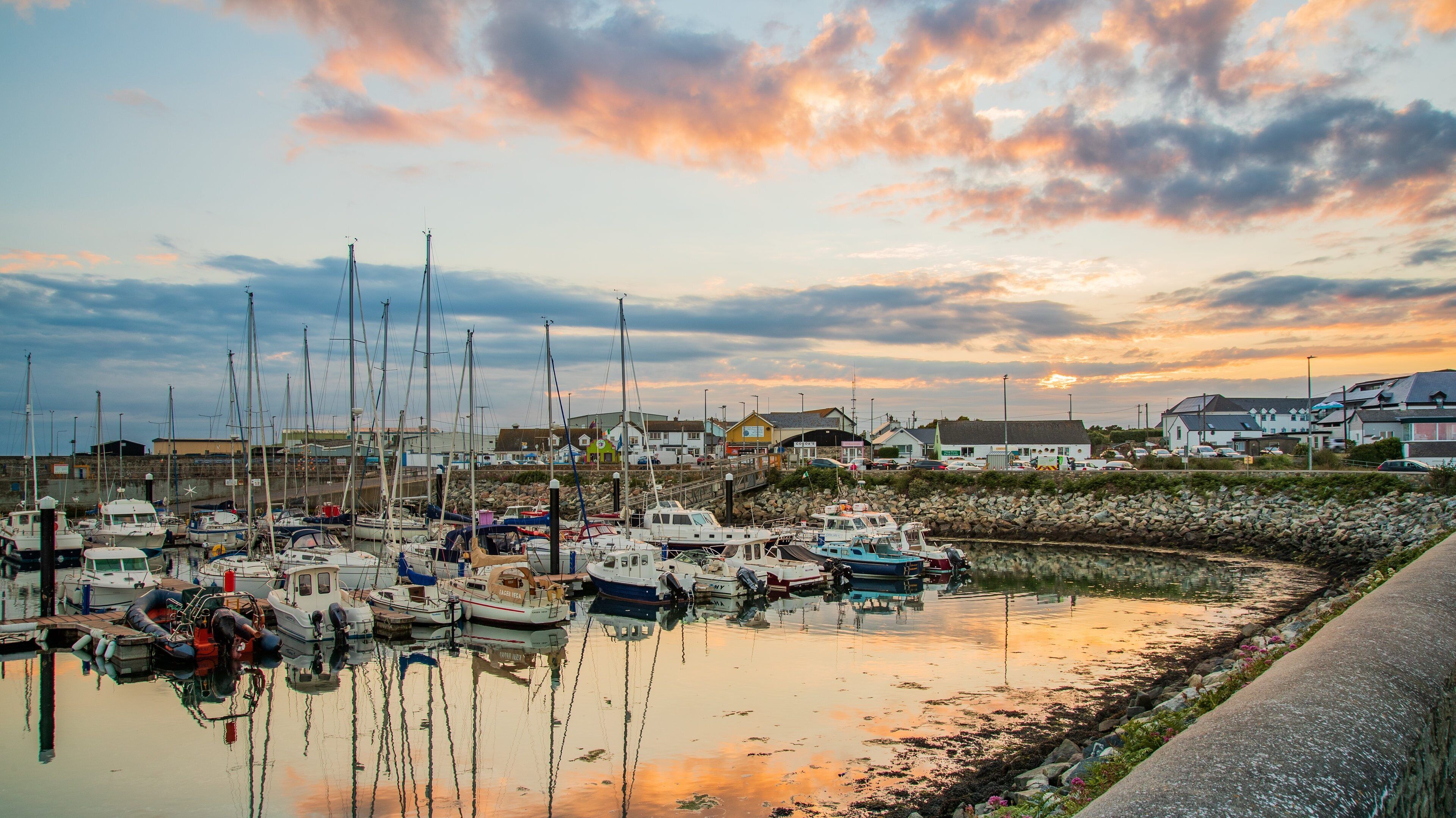 Kilmore featuring a bay or harbor and a sunset
