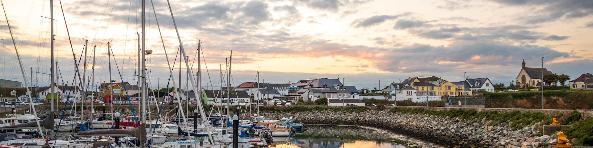Kilmore featuring a bay or harbor and a sunset