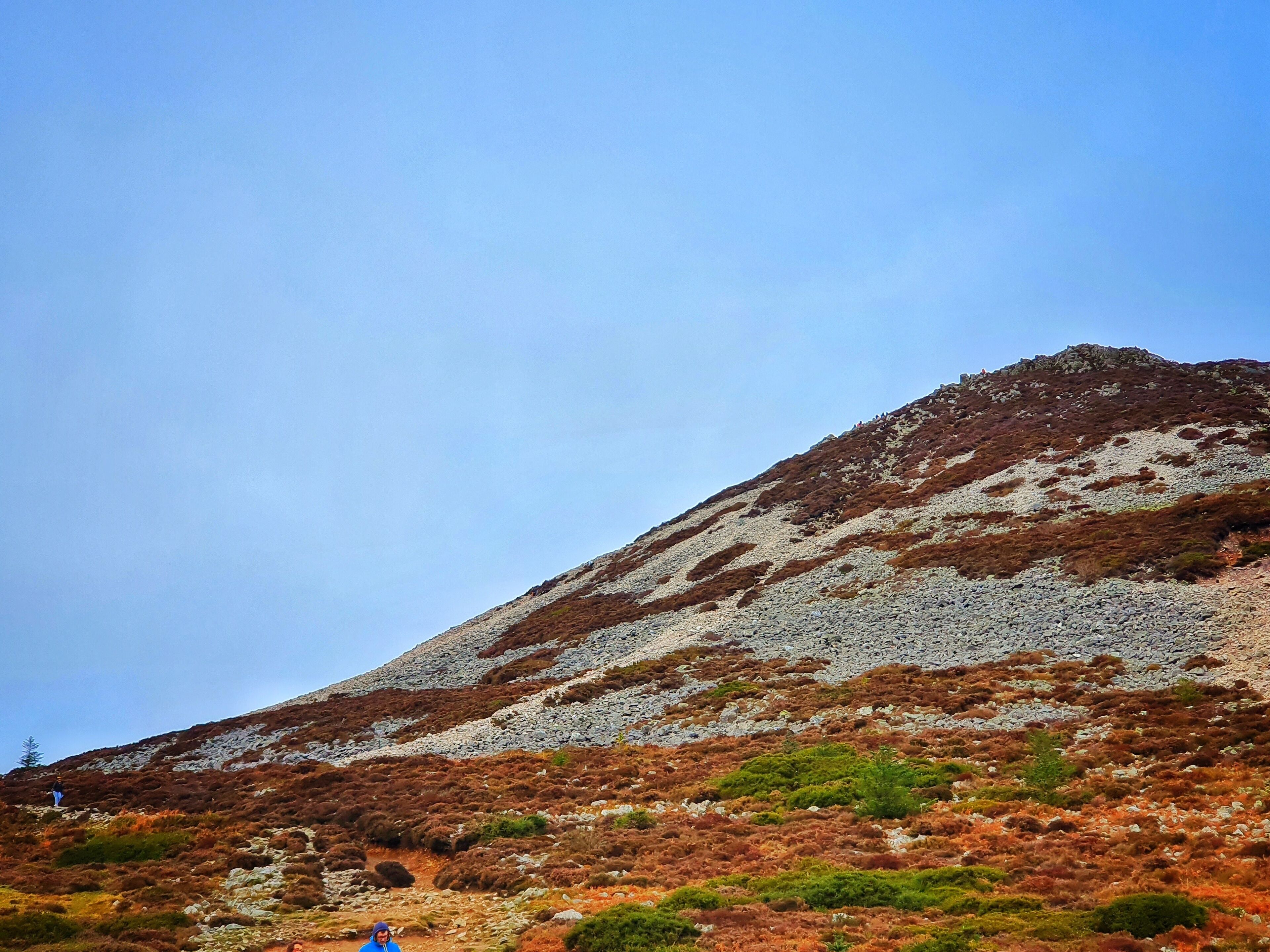 Sugarloaf mountain in Wicklow, Ireland. Only about 25 minutes to hike up,  it's not as tough as it looks! Gorgeous views of the Wicklow mountains and Dublin City from the top.