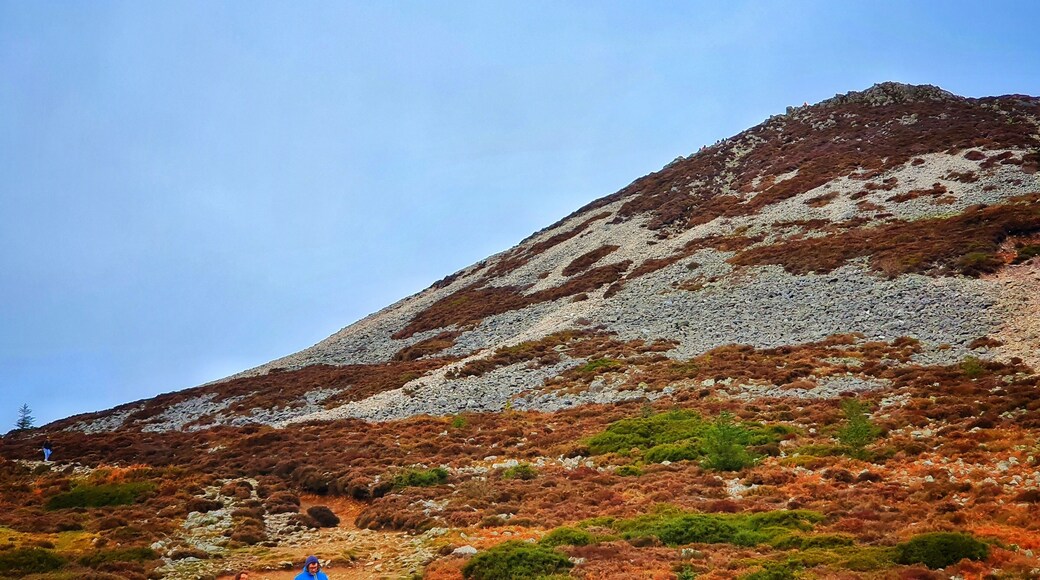 Sugarloaf mountain in Wicklow, Ireland. Only about 25 minutes to hike up, it's not as tough as it looks! Gorgeous views of the Wicklow mountains and Dublin City from the top.