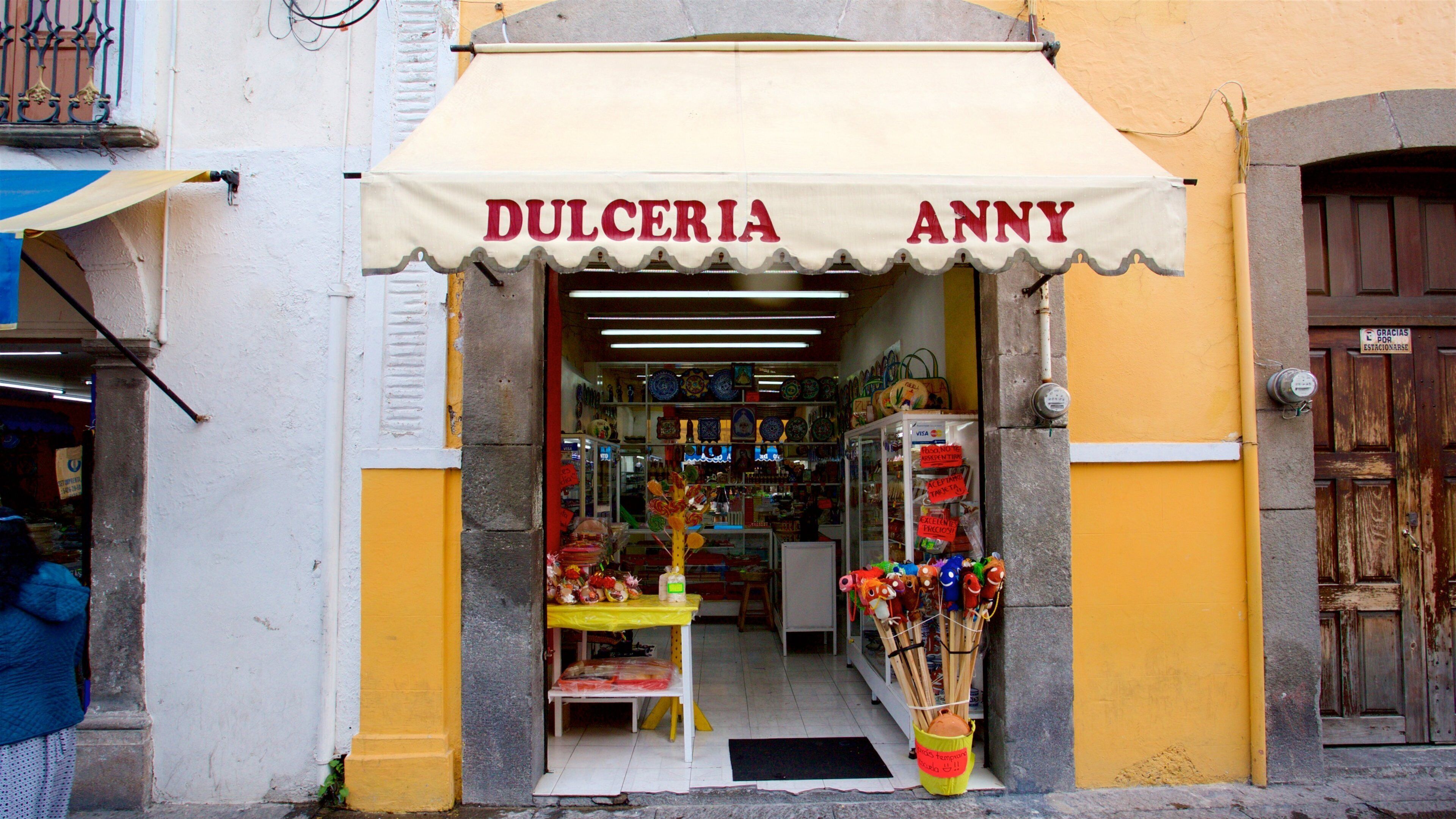 Candy Street featuring signage