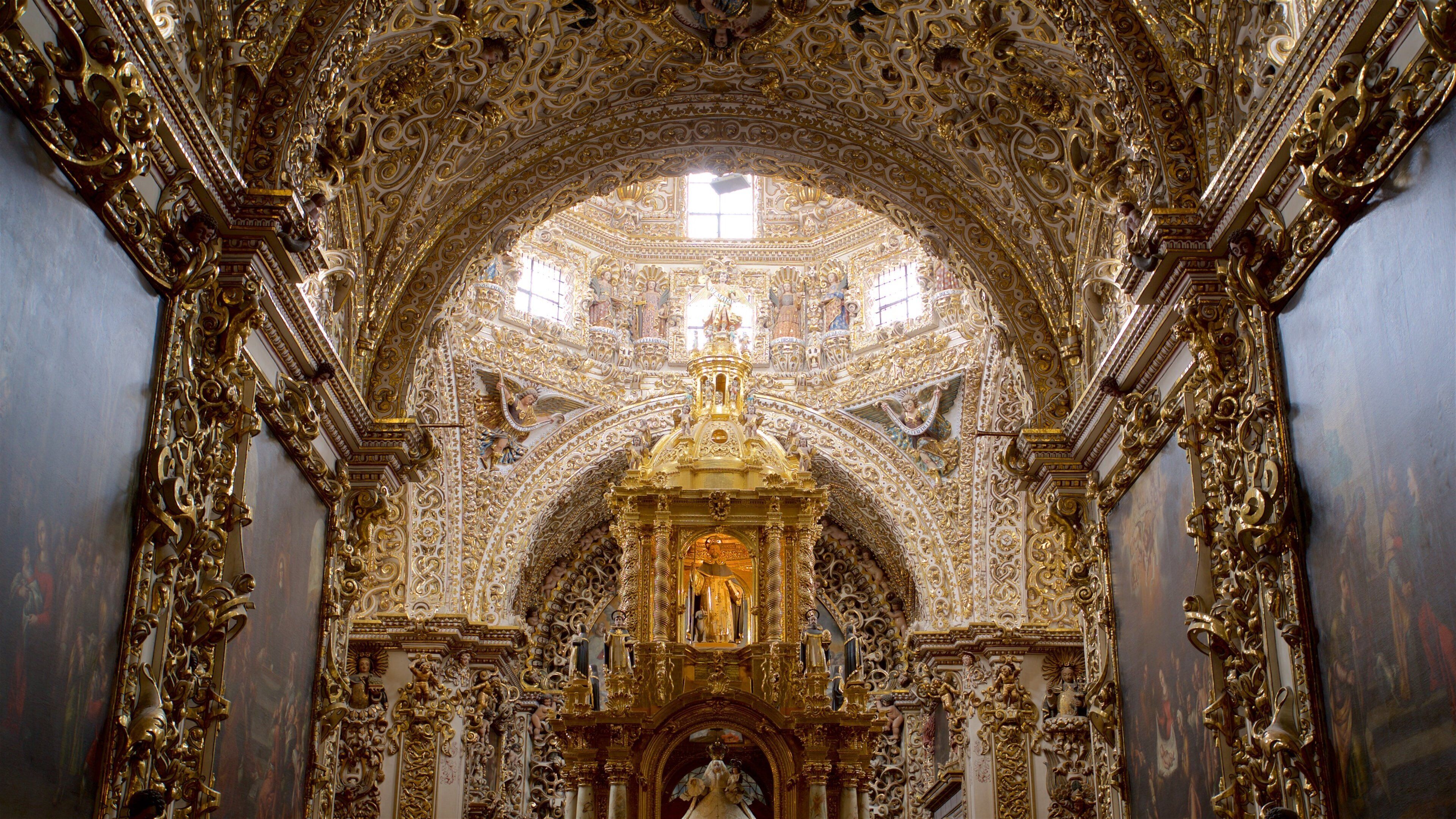 Rosario Chapel showing interior views, heritage elements and a church or cathedral