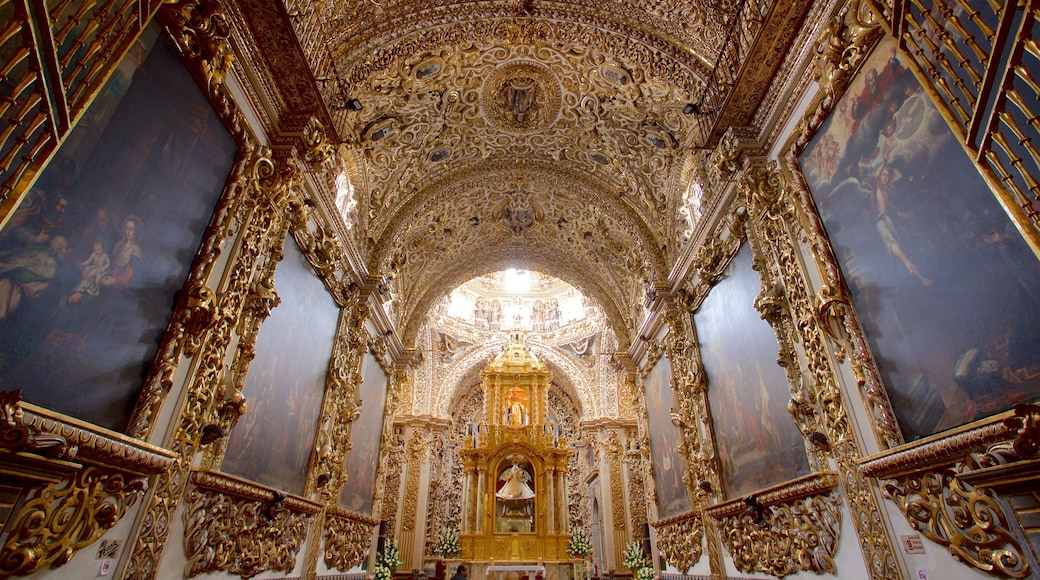 Rosario Chapel featuring interior views, heritage elements and art