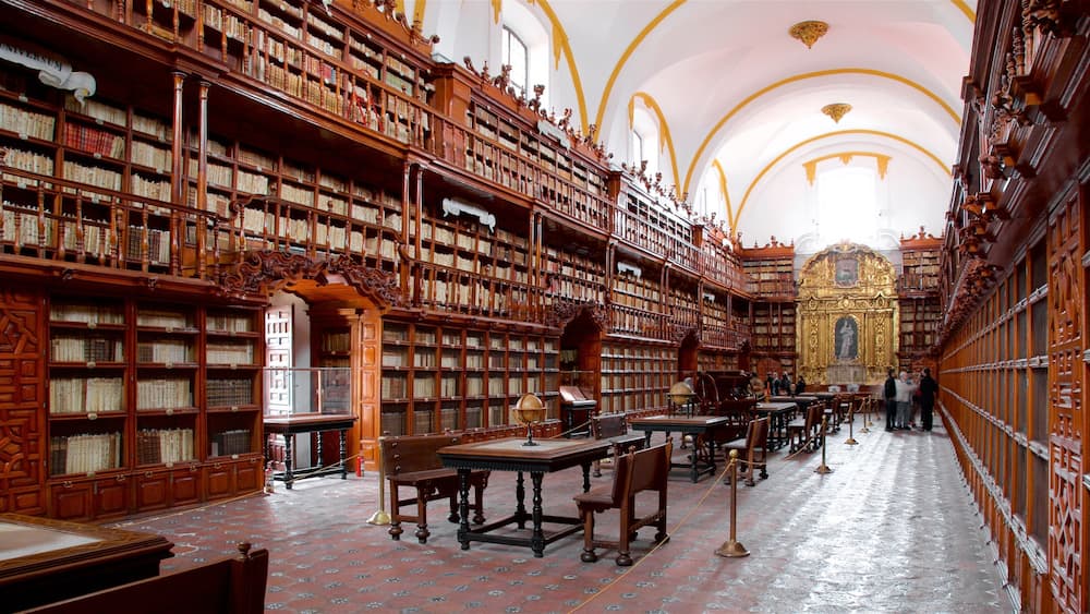 Palafoxiana Library which includes interior views and heritage elements
