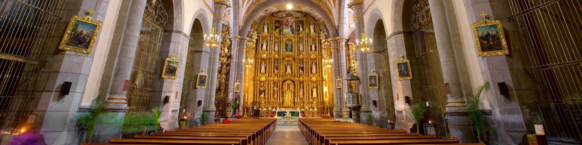Santo Domingo Church featuring a church or cathedral, interior views and heritage elements