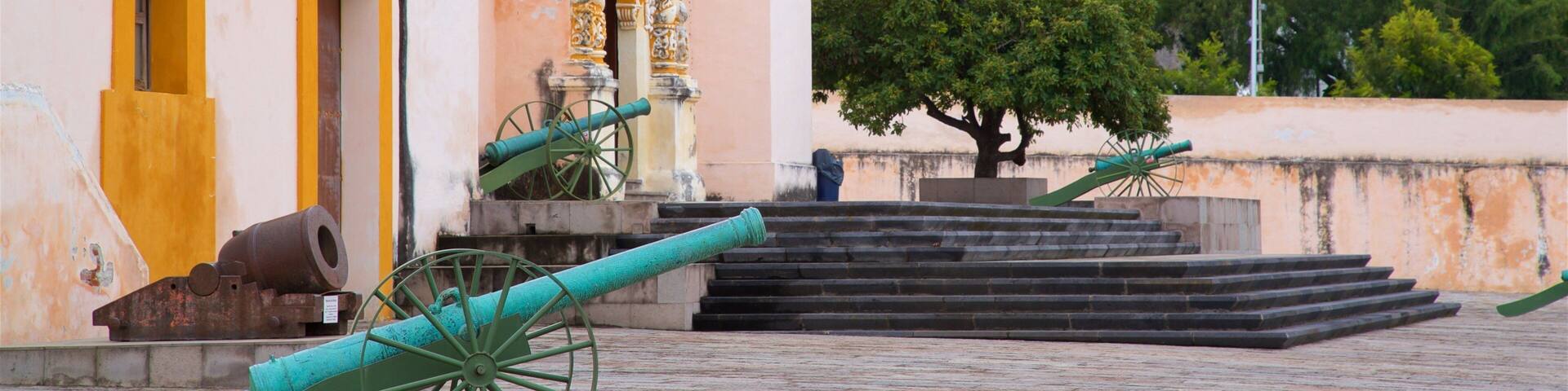 Fort Loreto which includes heritage elements and military items