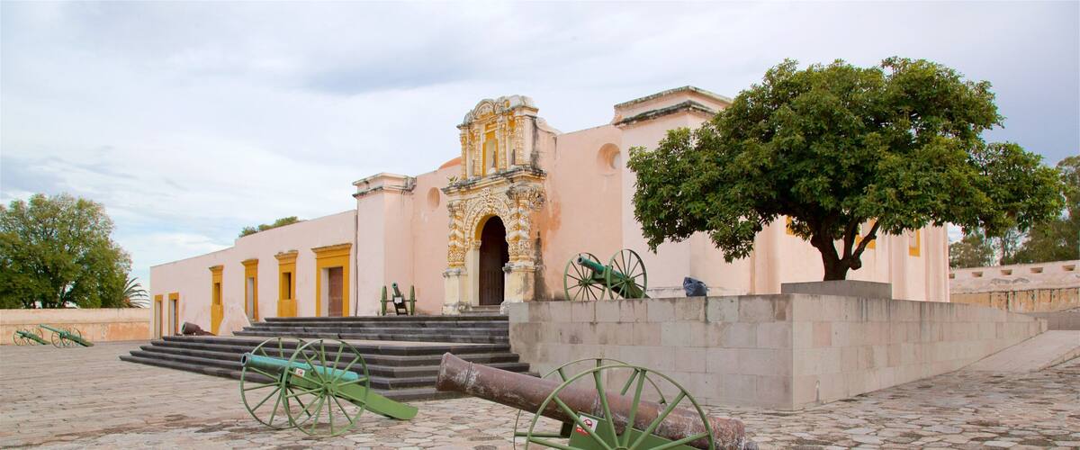 Fort Loreto featuring heritage elements and military items