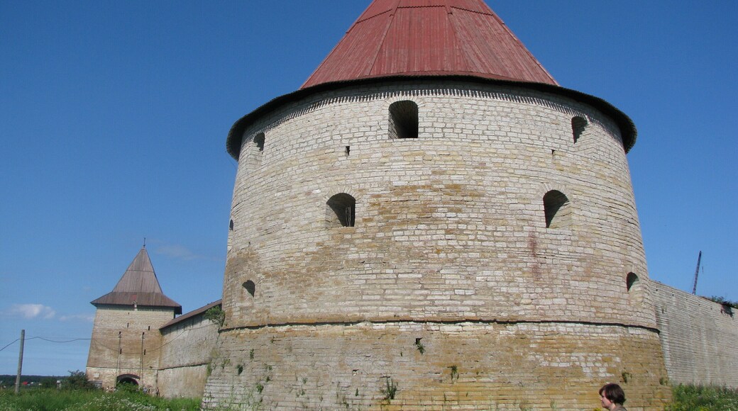 Oreshek Fortress. The ancient Russian fortress on the Orekhov island in the source of the Neva river. Founded in 1323
