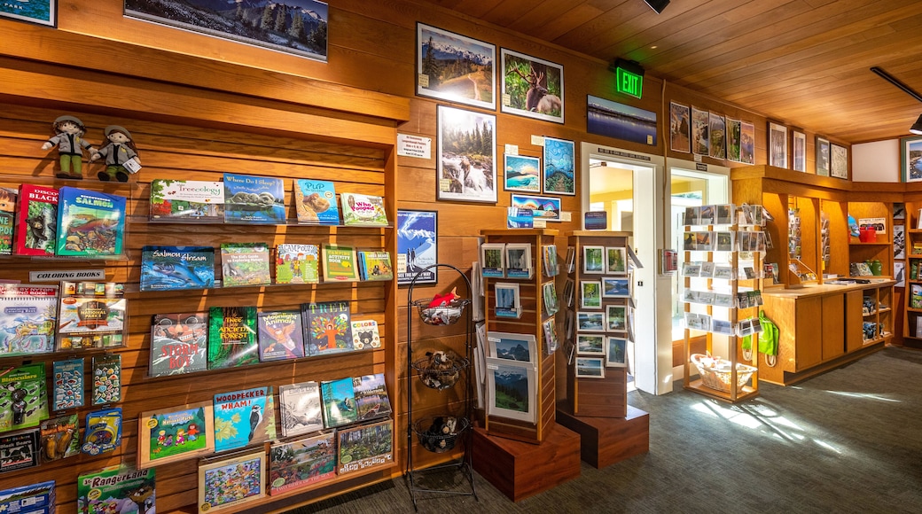 Olympic National Park Visitor Center showing interior views