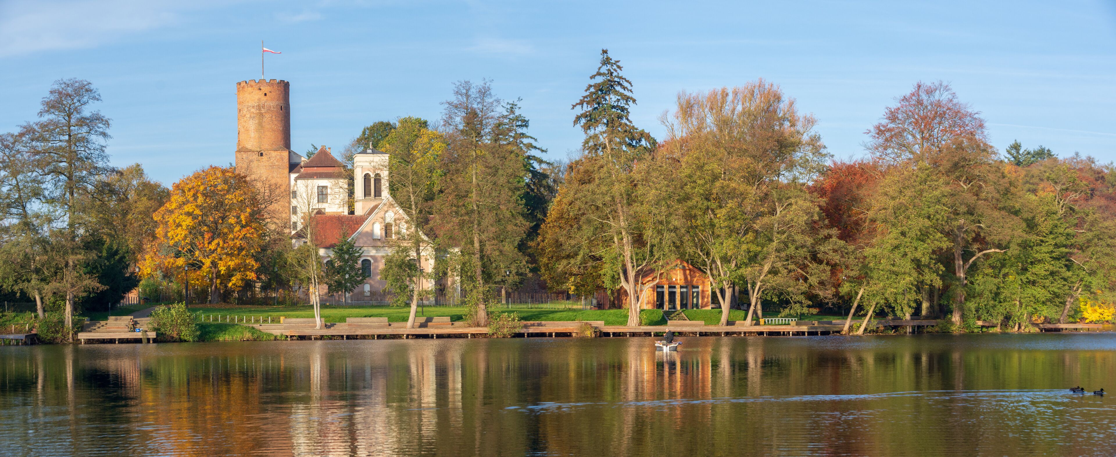 Castle of the Knights Hospitaller in Lagow, Lubuskie Voivodeship, Poland 