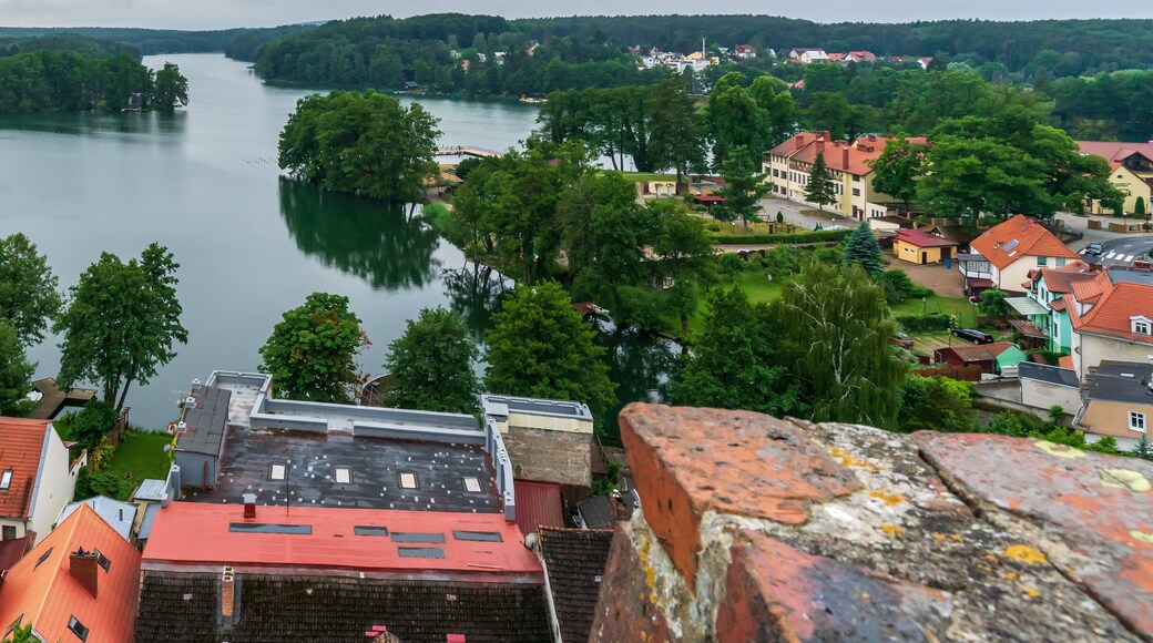 Great view from the castle tower at Lagow, Poland
