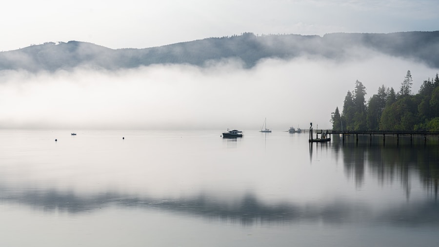 Sequim Bay Early Morning in Fall, WA