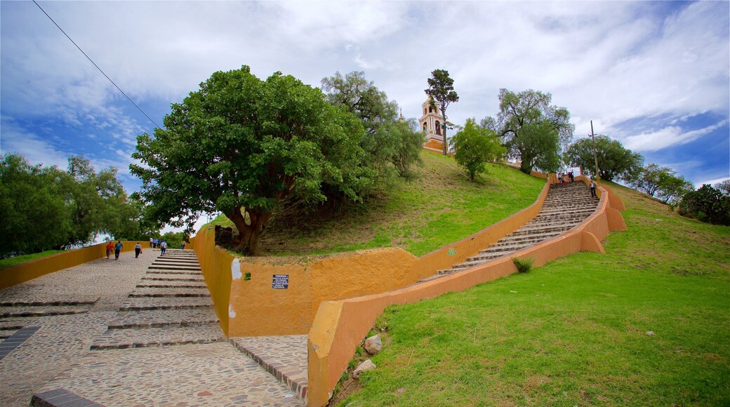 La Virgen de los Remedios Sanctuary featuring a park