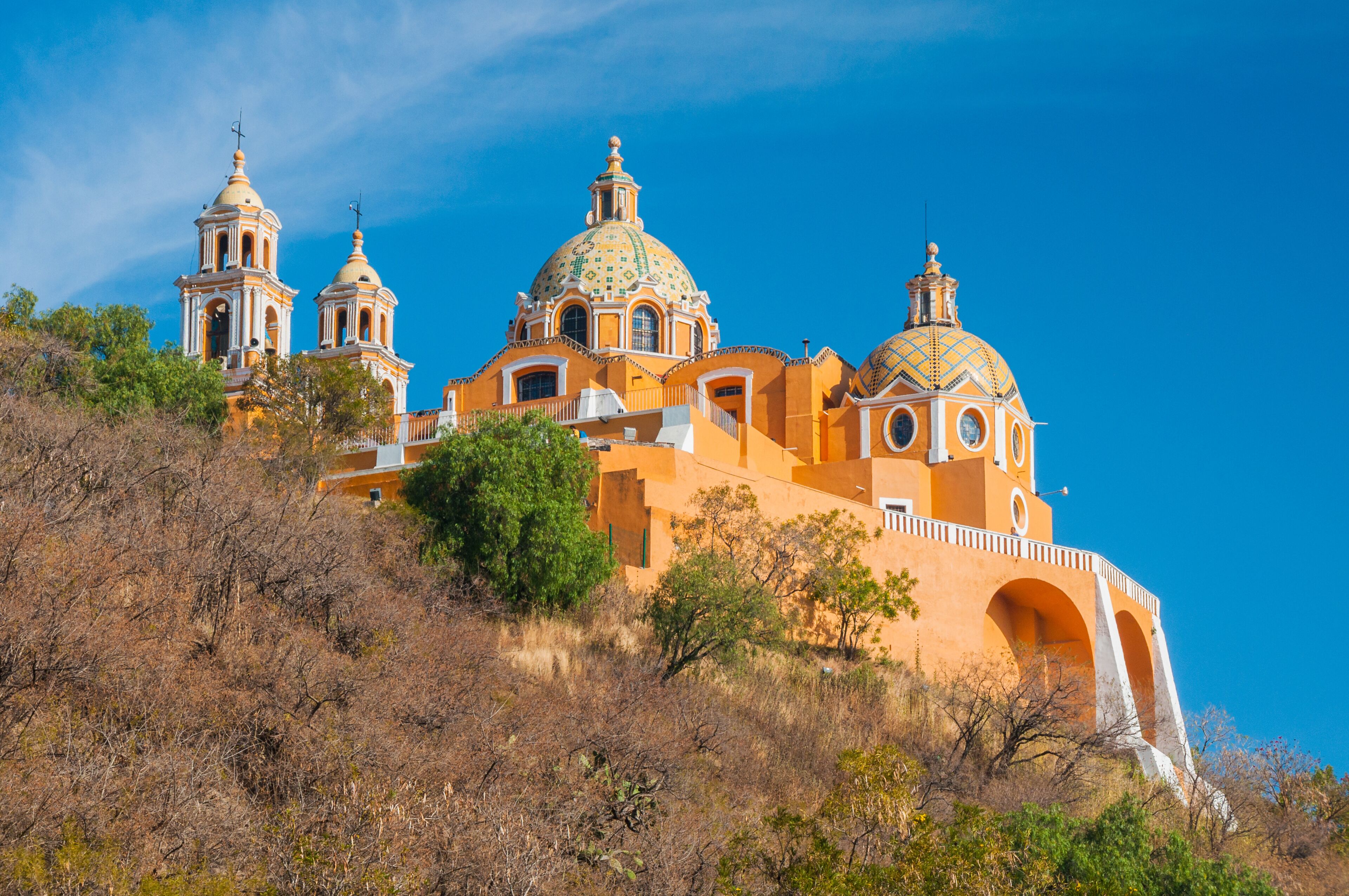 "Santuario de los remedios", Cholula in Puebla (Mexico)