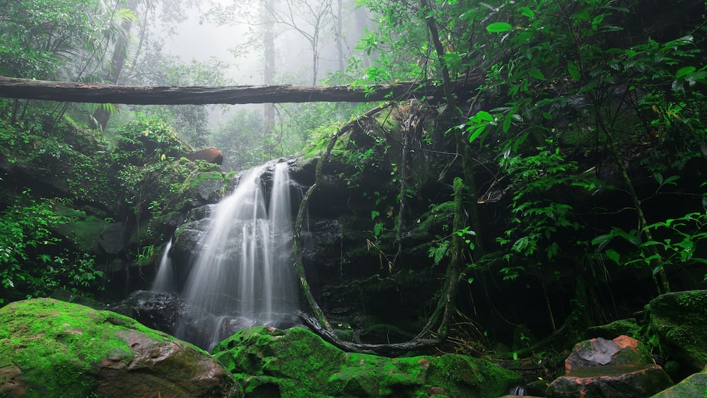 Saithip waterfall in Phu Soi Dao National Park