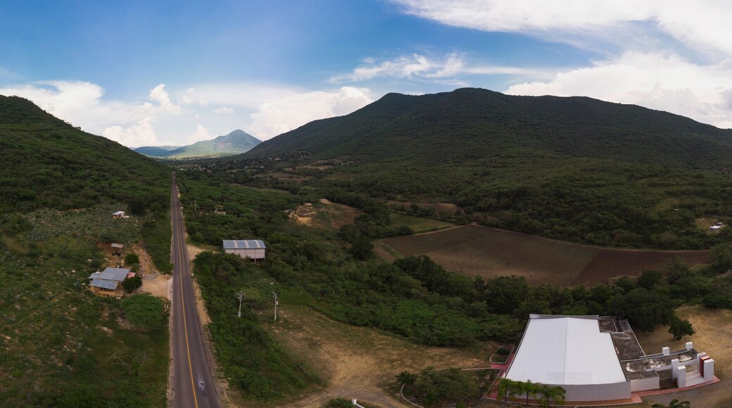 Aerial View of scenic road in Jalpan de Serra in Queretaro Mexico
