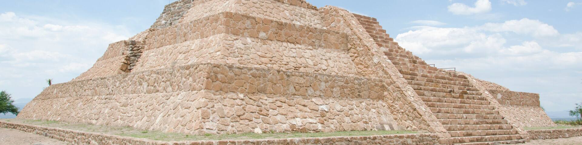 Otomi pyramid at the Pahñu archaeological zone in Hidalgo, Mexico