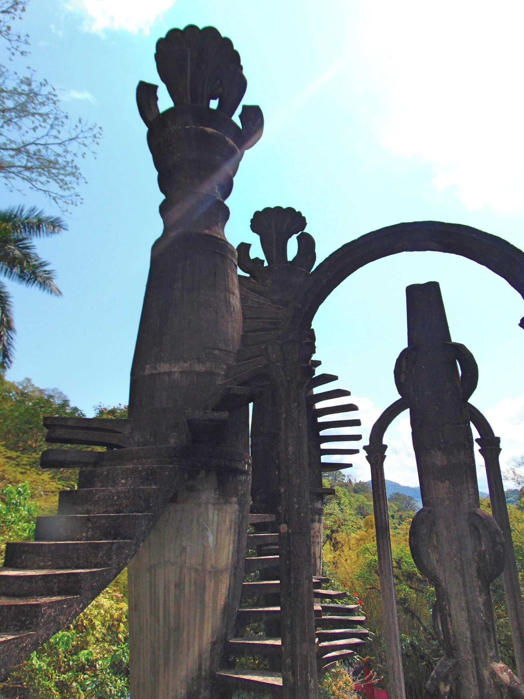 Sir Edward James' Castle. Surreal garden 