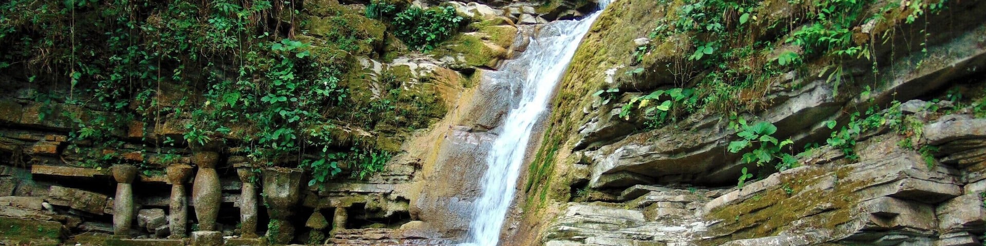 Waterfall in Sir Edward James' Castle in San Luis Potosí.