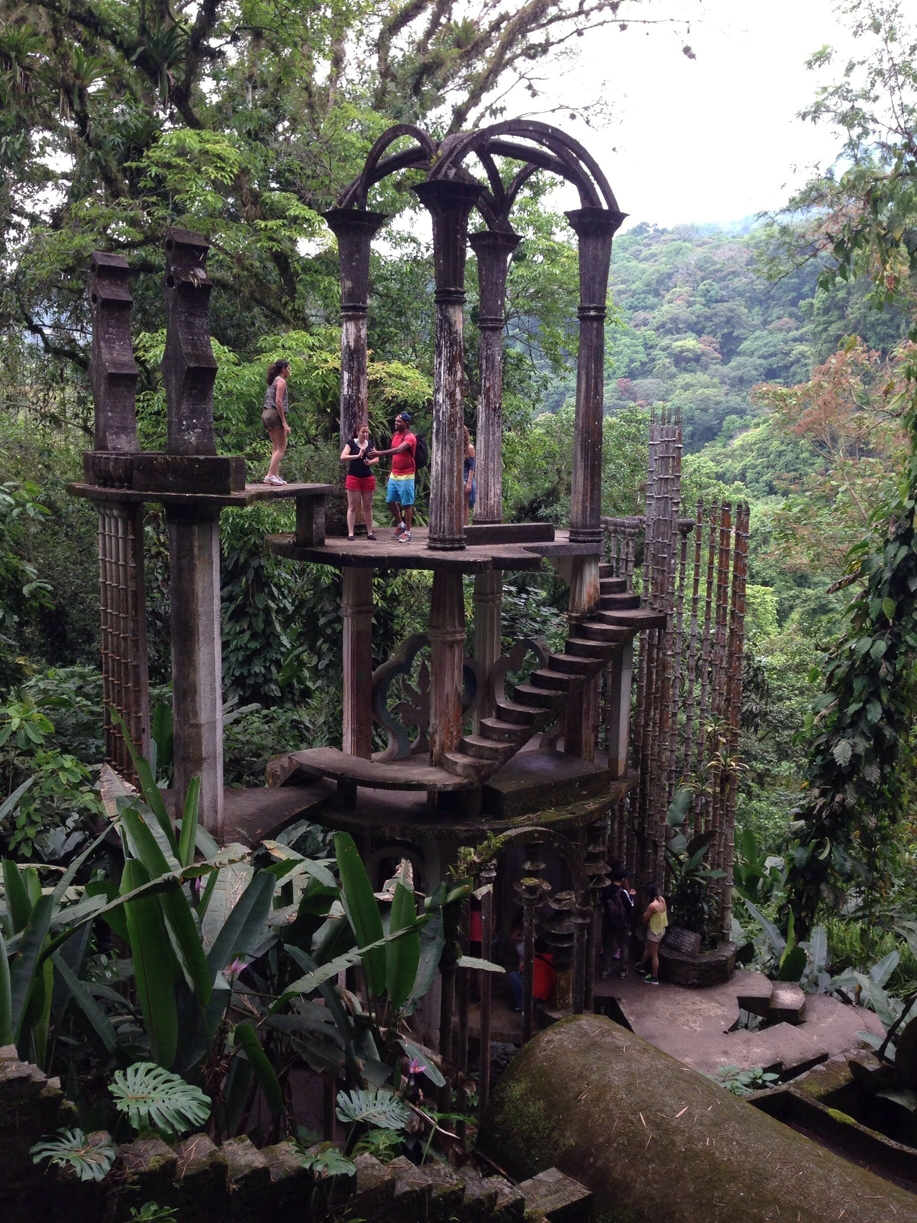 Castle of Sir Edward James, he built this surreal Garden after a snow killed his orchids.   

Avoid the morning crowds ! 
