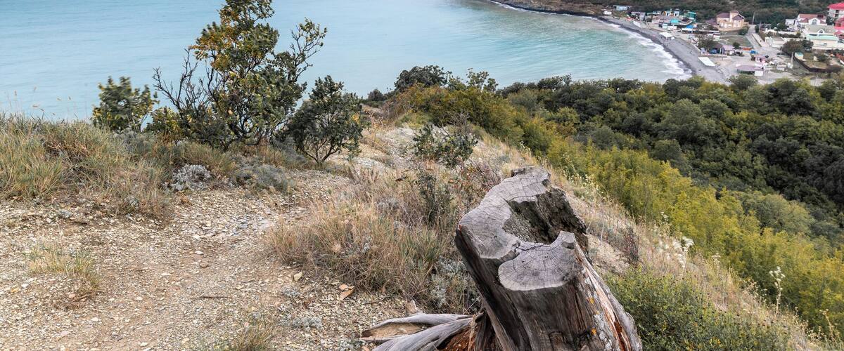 Sunset view on Dyrso, Novorossiysk.