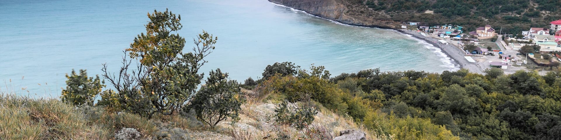 Sunset view on Dyrso, Novorossiysk.