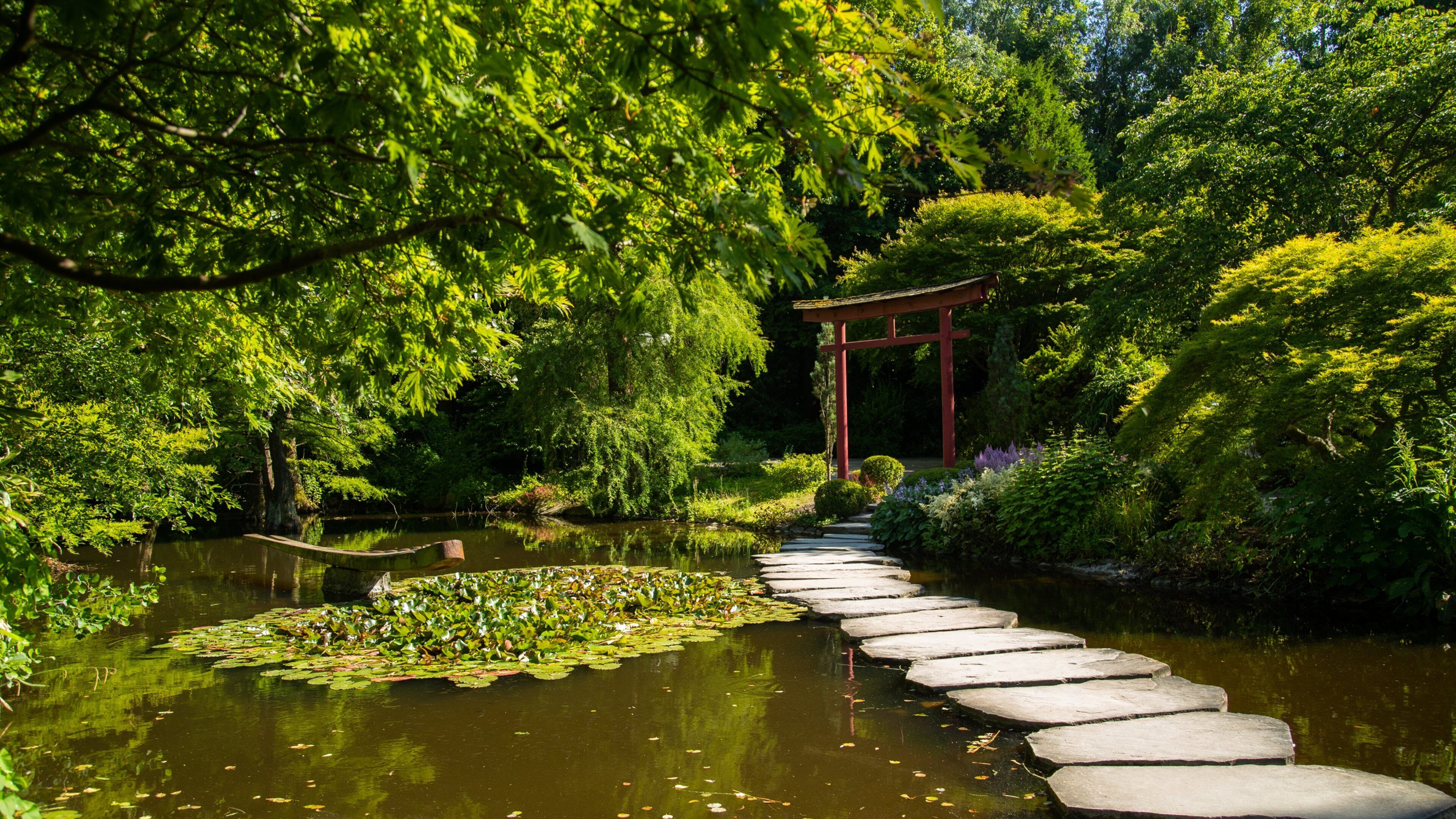 Westfalenpark Dortmund which includes a park and a pond
