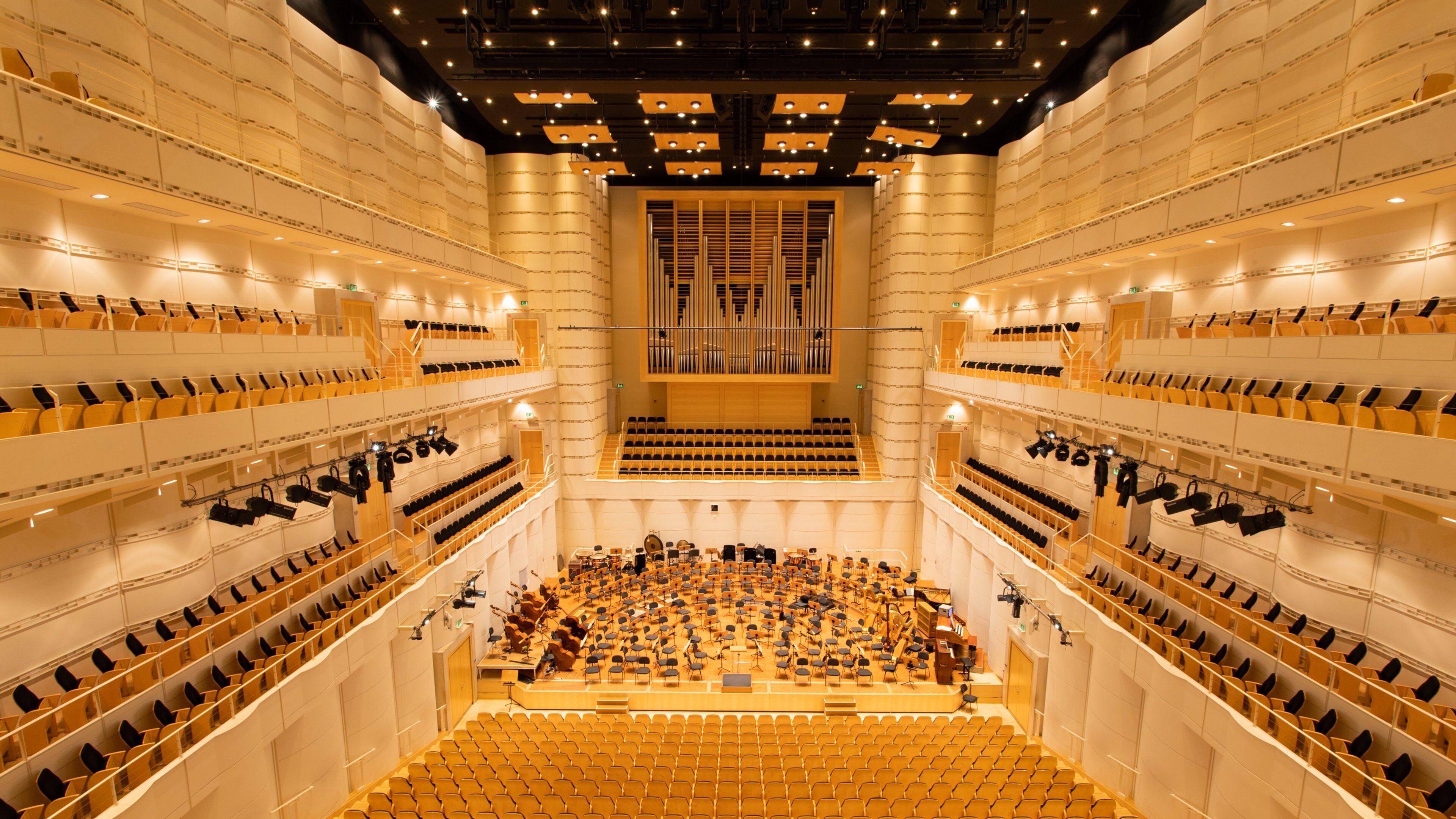 Dortmund Concert Hall featuring interior views and theater scenes