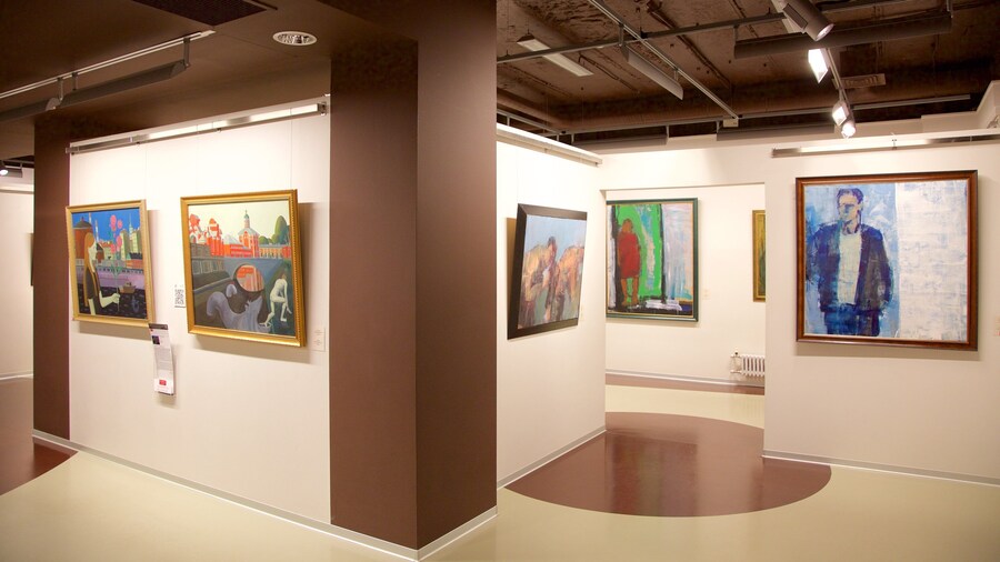 Erarta Museum and Galleries of Contemporary Art featuring art and interior views
