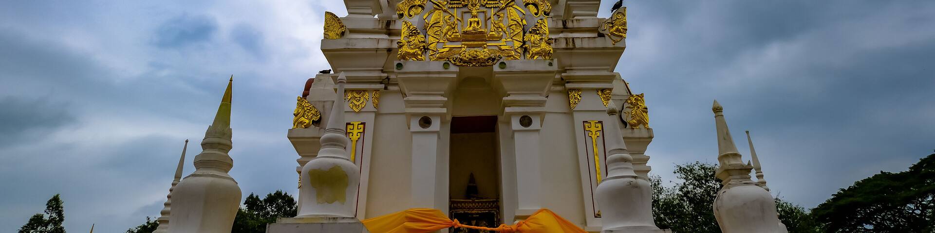Wat Borommathat Chaiya.Old temple in Surat Thani Province, Thailand