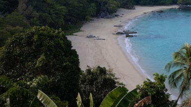 Panorama aerial view on Laem Sing beach in Phuket, Thailand