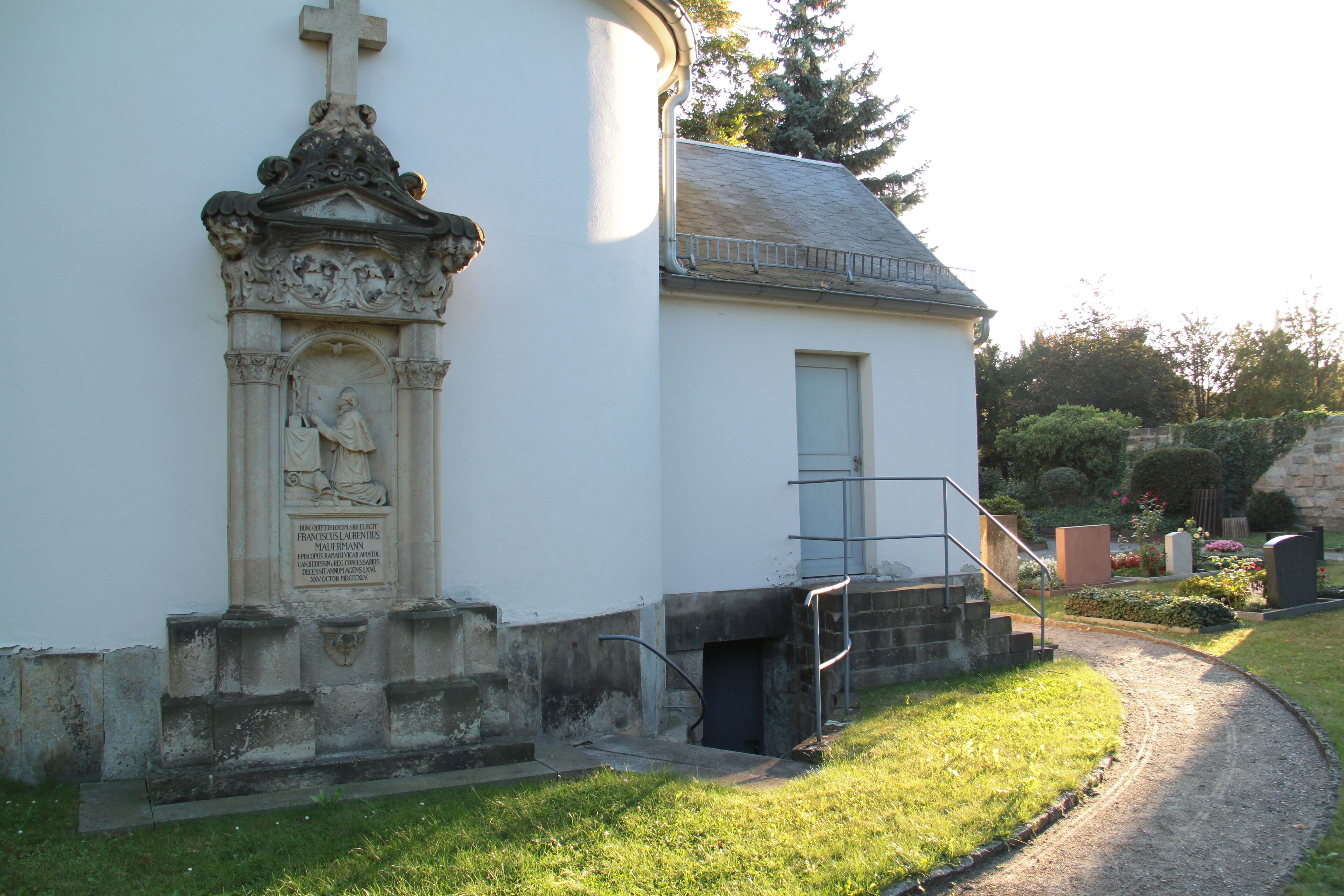This is a photograph of an architectural monument. It is on the list of cultural monuments of Dresden Friedrichstadt