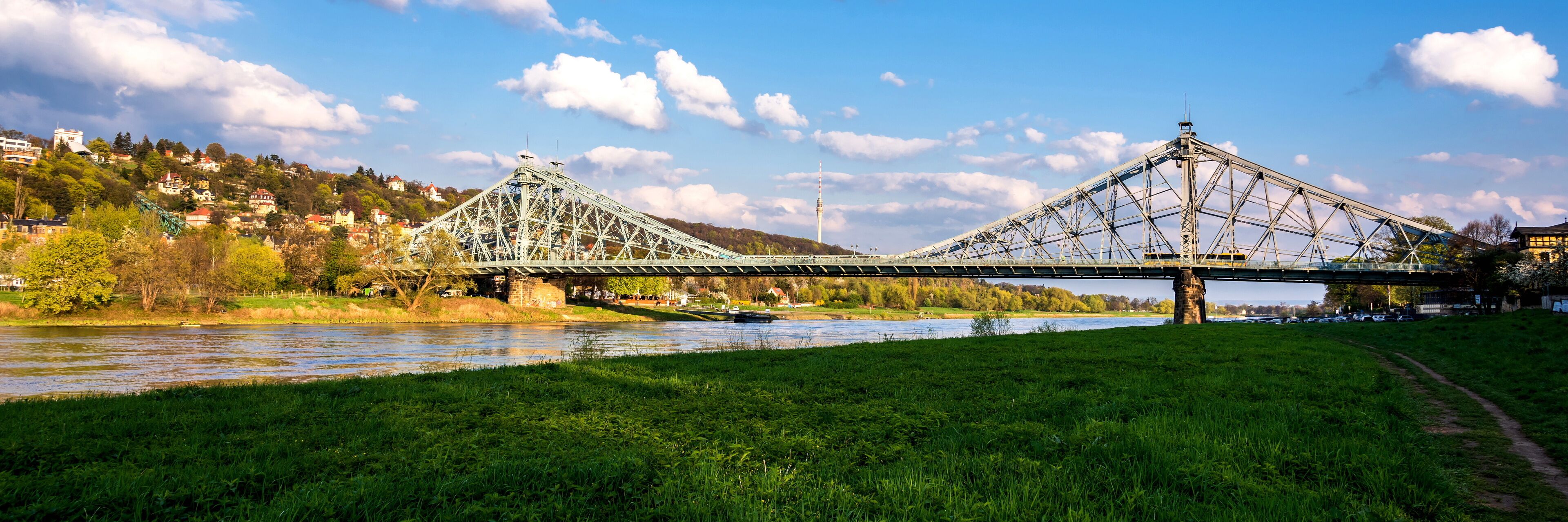 Das Blaues Wunder in Dresden, Landeshauptstadt von Sachsen