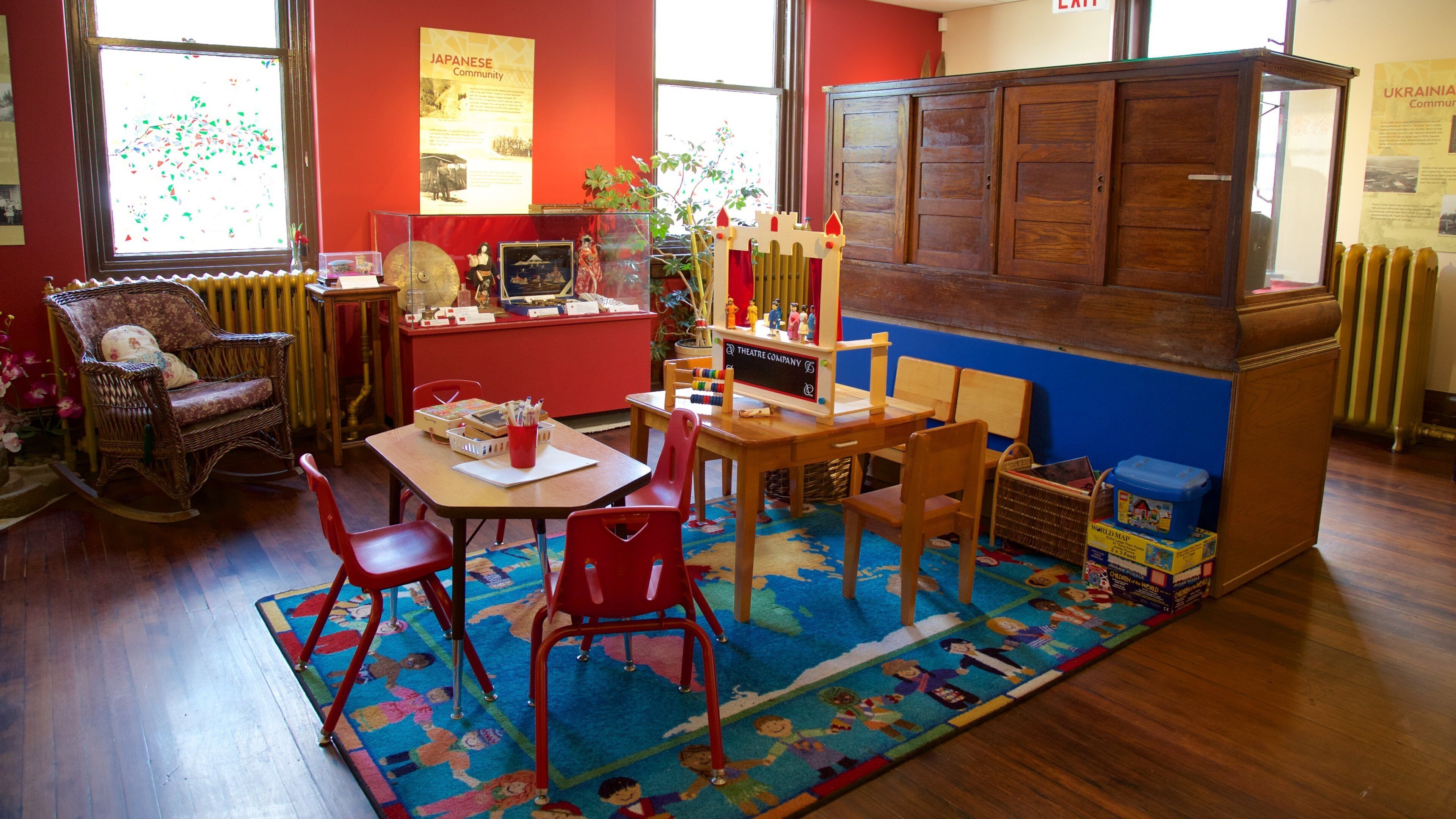 Revelstoke Museum and Archives caracterizando vistas internas