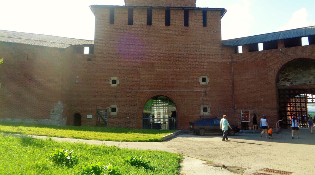 This is one part of the Nizhny Novgorod Kremlin. A 16th-century fortress in one of the biggest cities in Russia. It's also another of my favorite sites in this country. Nizhny Novgorod is a very beautiful city, with many great churches. But this Kremlin really stands out. It was built between 1508-1515 and in 1949 underwent a restoration. You could spend a few hours here just walking and taking pictures :).