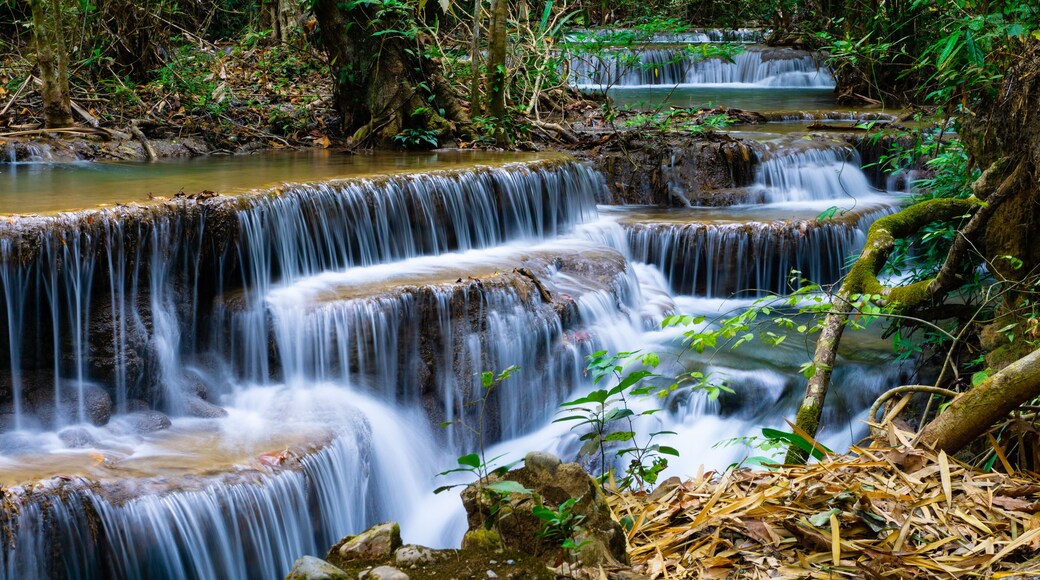 Huay Mae Khamin Waterfall (Srinakarin Dam National Park) Tha Kradan Si Sawat Kanchanaburi Thailand